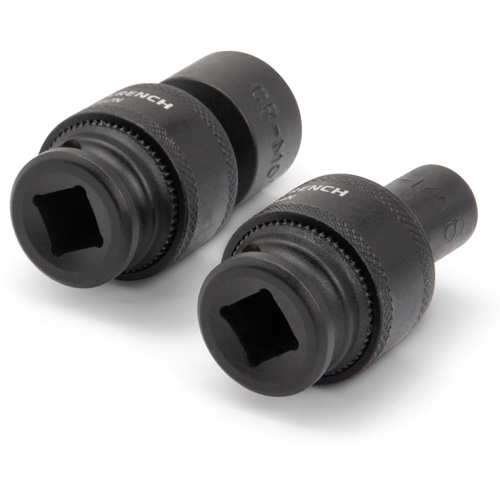 Jeu de 15 douilles m&eacute;triques flexibles universelles &agrave; chocs 3/8" &agrave; 6 pans Kelford