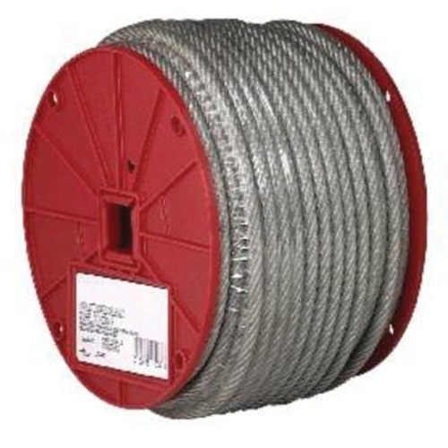 Wire Cable, 250' (76.2 m) x 3/32", 184 lbs. (0.092 tons), Vinyl Coated Kelford