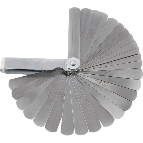 Jauge d&eacute;paisseur SAE/m&eacute;trique de luxe 32 lames Kelford