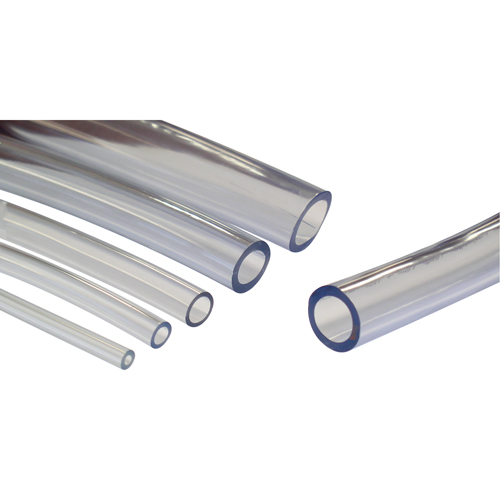 Tubing, Air/Water, 0.375" OD x 100" L, PVC, Clear, 55 PSI @ 20°C Kelford