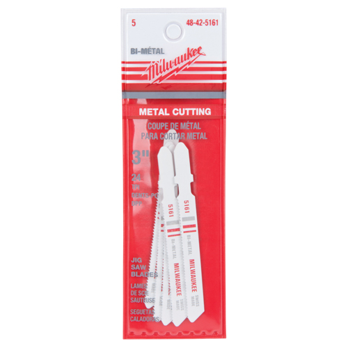 Lame de scie sauteuse, Bim&eacute;tal, Tige en T, 3" lo, 24 dents par pouce Kelford