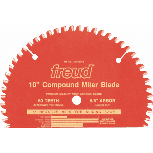 TCS Sliding Compound Mitre Blades Industrial Blades, 10", 60 Teeth, Wood Use Kelford