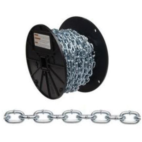 Chaîne torsad&eacute;e, Acier &agrave; faible teneur en carbone, #4 x 100' (30,4 m) l, Charge d'utilisation 215 lb (0,1075 tonne) Kelford