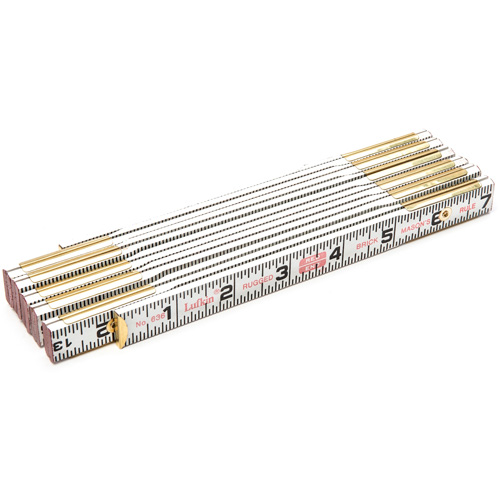 R&egrave;gle de maçon Red End, 6' lo, Bois, Graduations de 1/16" Kelford