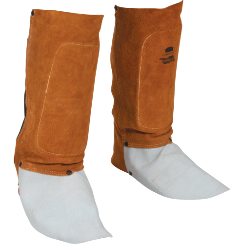 Leather Spats, 14" L, Lava Brown Kelford