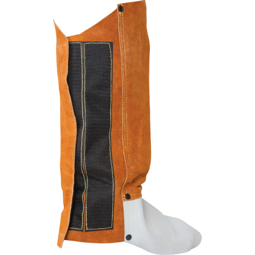 Leather Spats, 14" L, Lava Brown Kelford