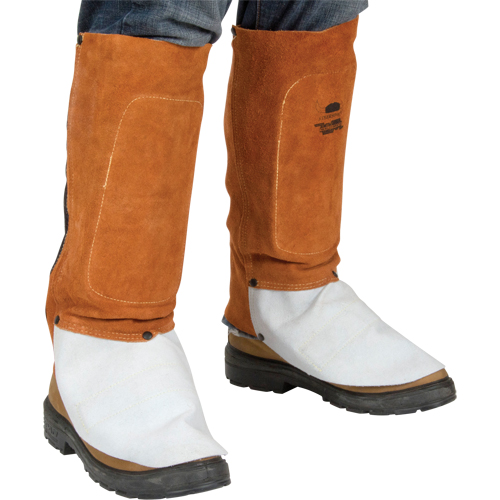 Leather Spats, 14" L, Lava Brown Kelford