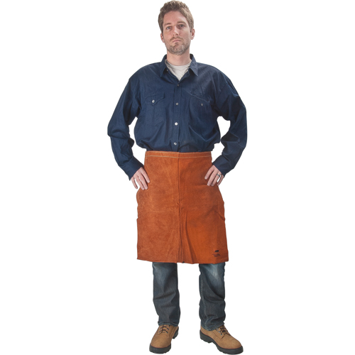 Tablier en cuir, Taille, 24" lo, Lava Brown Kelford