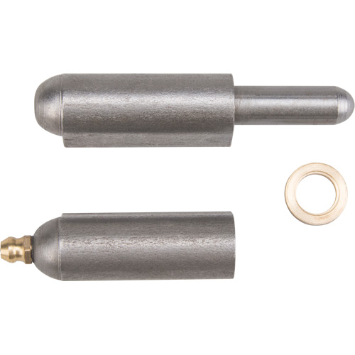 Weld-On Hinge, 0.63" Dia. x 3.937" L, Mild Steel w/Fixed Steel Pin Kelford