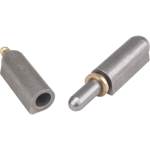 Weld-On Hinge, 0.63" Dia. x 3.937" L, Mild Steel w/Fixed Steel Pin Kelford