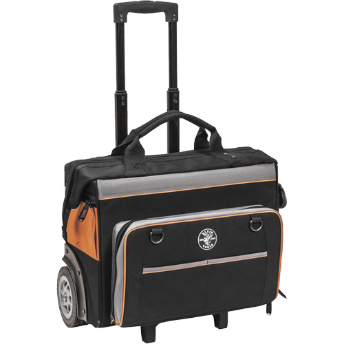 Sac &agrave; outils roulant Tradesman Pro, Polyester balistique, 24 pochettes, Noir/Orange Kelford