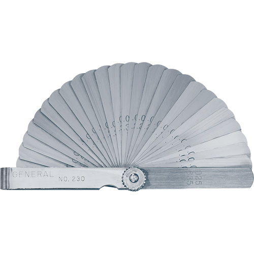 Jauge d'&eacute;paisseur &agrave; feuilles droites Kelford