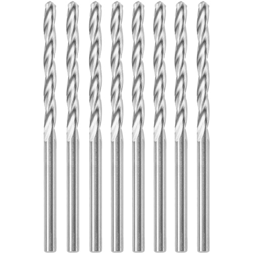 8-Piece Standard Point Spiral Saw Bit with 1/8" Diameter, 1/8", 1" Flute Kelford