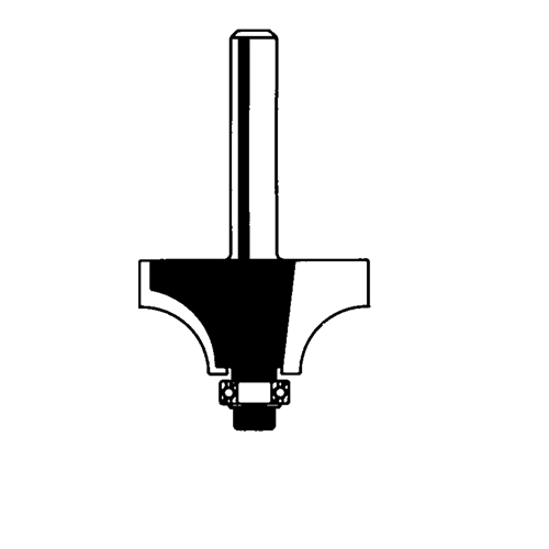 Router Bit - Beading Bit, 5/8" Dia., 1/4" Shank Kelford
