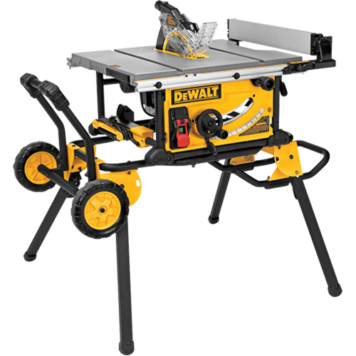 Jobsite Table Saw With Rolling Stand, 15 A, 4800 RPM Kelford