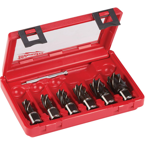 Annular Cutter Drill Bit Set, 6 Pieces, High Speed Steel Kelford