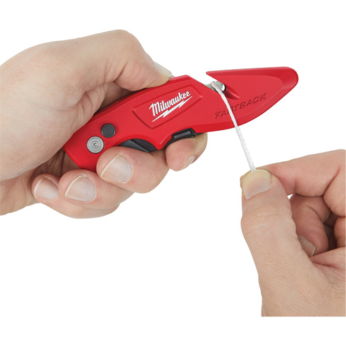 Fastback Flip Utility Knife, 2" Blade, Carbon Steel Blade, Metal Handle Kelford