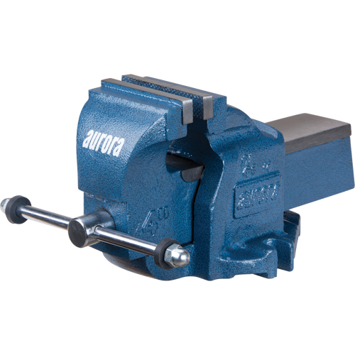 Heavy-Duty Bench Vise, 4" Jaw Width, 2-7/10" Throat Depth Kelford