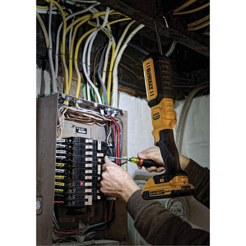 Max Cordless Hand-Held Area Light, LED, 500 Lumens, 3 Hrs. Run Time, Rechargeable Batteries, Not Included Kelford