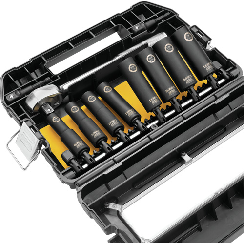 Ready Socket Set, 10 Pcs, Impact, 1/2" Drive Size Kelford