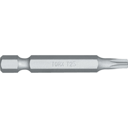 Embout de tournevis, Torx, Embout T-25, Prise 1/4", Longueur 4-4/5" Kelford