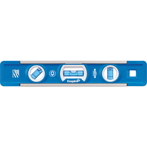 Niveau torpille True Blue, 9" lo, Aluminium, 3 fioles, Magn&eacute;tique Kelford