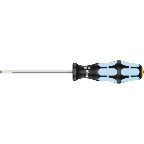3335 Slotted Screwdriver, 4 mm, 7-25/32" L, Plastic Handle Kelford