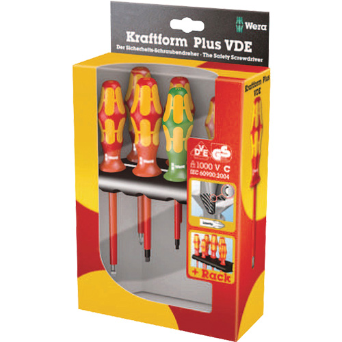 Jeu de tournevis isol&eacute;s 160 i / 168 i /6 VDE, 1000 V, 6 M Kelford