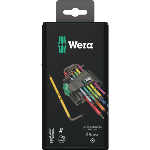 Jeu de cl&eacute;s en L, 9 mcx, Torx Kelford