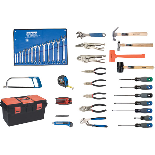 Jeu d'outils de luxe avec coffret en plastique, 56 morcea Kelford