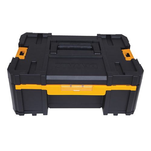 TSTAK&reg; III Tool Box with Single Deep Drawer, 16-3/4" x 12-1/4" x 6-7/8", Black Kelford
