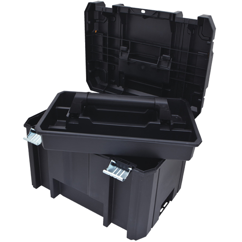 Coffre &agrave; outils profond TSTAK, 17-1/4" x 13" x 11-7/8", Noir Kelford