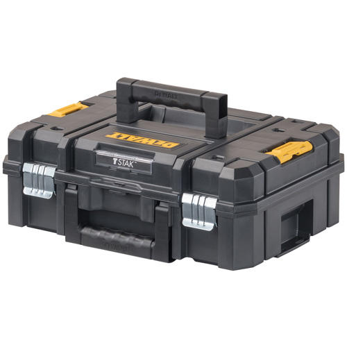 Coffre &agrave; outils avec dessus plat TSTAK II, 17-1/4" x 13" x 6-3/8", Noir Kelford