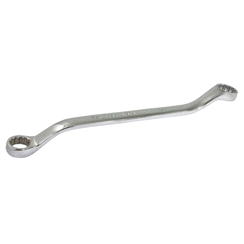 Box Wrench, 12 Point, 5/8" x 11/16", 15° Offset, Chrome Finish Kelford