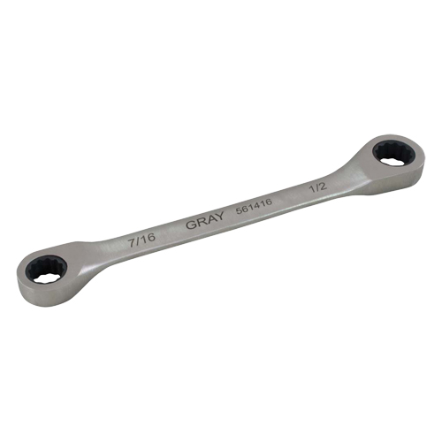 Cl&eacute; &agrave; cliquet polygonale double pour engrenage, 12 pans, 5/16" x 3/8", Fini Ordinaire Kelford