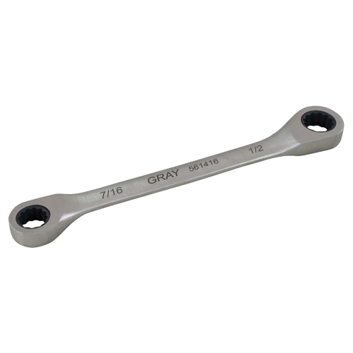 Cl&eacute; &agrave; cliquet polygonale double pour engrenage, 12 pans, 7/16" x 1/2", Fini Ordinaire Kelford