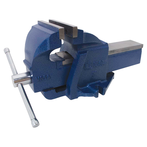 &eacute;tau d'&eacute;tabli en fonte ductile pour m&eacute;canicien, Largeur des m&acirc;choires 5", Profondeur de la gorge 3-3/10" Kelford