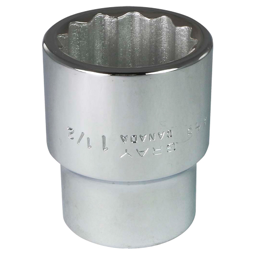 Socket, 1-1/2", 1" Drive, 12 Points Kelford