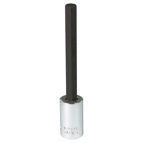 Extra Long Bit  Socket, 8 mm x 4" L, 3/8" Drive Kelford