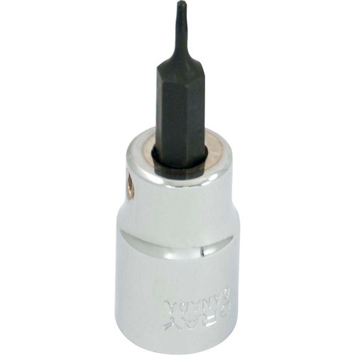 Bit Socket, Torx&reg;, T6 x 2-1/8" L, 3/8" Drive Kelford
