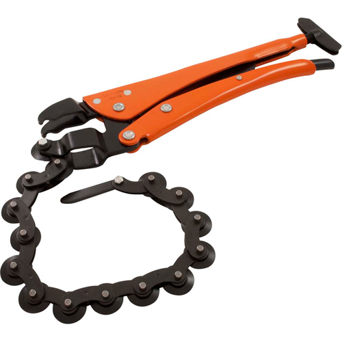 Pinces coupe-tuyau &agrave; chaîne verrouillables, Longueur 12-1/2", Prise Omnium Kelford