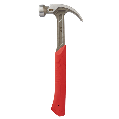 Marteau &agrave; panne incurv&eacute;e et face lisse, 20 oz, Prise en Acier plein, 14" lo Kelford