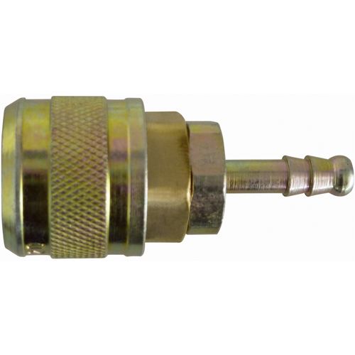 Automax 1/4" Hose Barb Quick Coupler, Brass Kelford