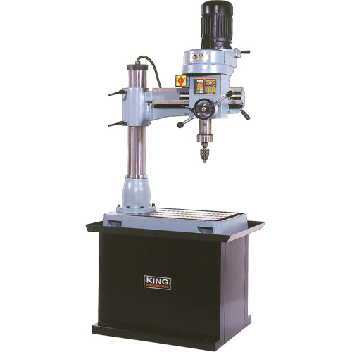 Perceuse-Fraiseuse Radiale, 1/2" Mandrin, 5 Vitesse(s), 21-5/8" la X 19-5/8" lo, #3 Morse Kelford