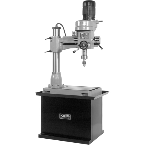 Perceuse-Fraiseuse Radiale, 1/2" Mandrin, 5 Vitesse(s), 21-5/8" la X 19-5/8" lo, #3 Morse Kelford