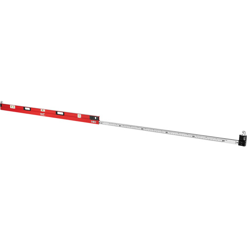 Niveau extensible RedStick, Poutre en I, 12' lo, Aluminium, 3, Magn&eacute;tique Kelford