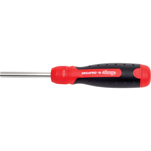 Ratcheting Tamperproof Screwdriver, 8-1/2" L, Cushion Grip Handle Kelford