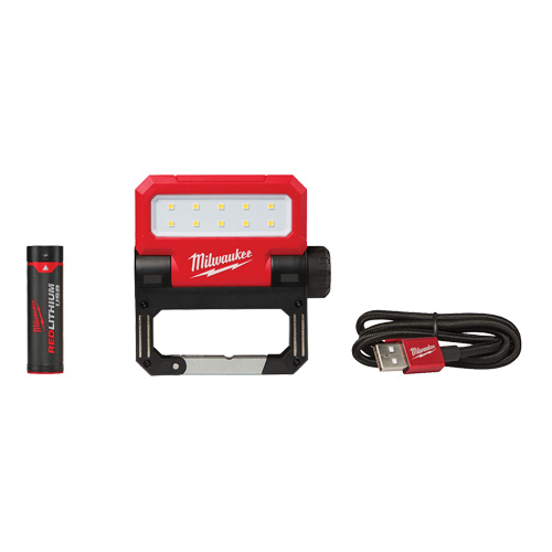 USB Rover Pivoting Flood Light, LED, 550 Lumens, Rechargeable Batteries Kelford
