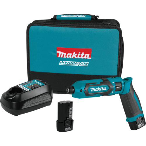 Impact Driver Kit, 1/4", 220 in-lbs Max. Torque, 7.2 V, Lithium-Ion Kelford