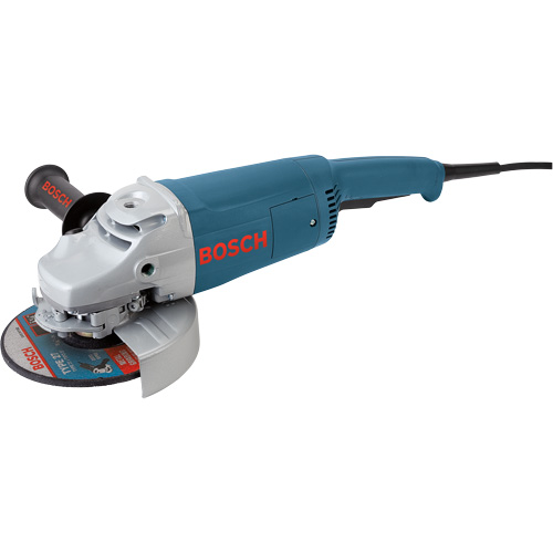 Large Angle Grinder with Rat Tail Handle, 7", 120 V, 15 A, 6500 RPM Kelford